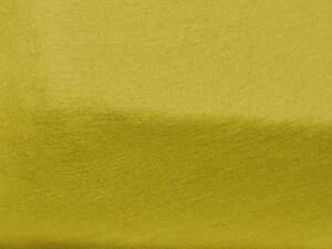 Jersey plahta za dječiji krevetic žuta 70 x 140 cm