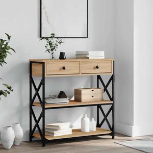 Konzolni stol boja hrasta sonome 75x28x75 cm konstruirano drvo - sonoma hrast 1 75 cm Sonoma hrast
