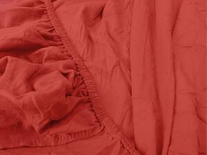 Jersey plahta crvena 140 x 200 cm