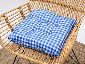 Jastuk za stolicu Soft kockica plavi