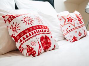 Dekorativni jastučic Božic crveni
