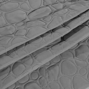 Sivi prekrivač za krevet sa uzorkom STONE 220x240 cm