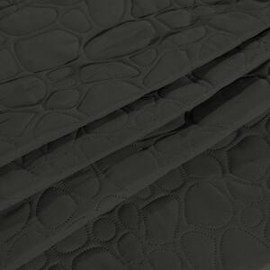 Tamno sivi prekrivač za krevet sa uzorkom STONE Dimenzije: 170 x 210 cm