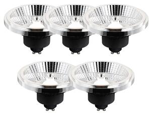 Set od 5 GU10 LED žarulja AR111 s 3-stupanjskim prigušivanjem u Kelvinu 10W 800 lm 2700 - 3700K