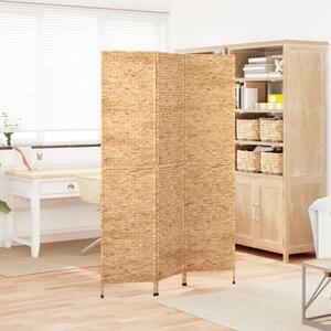 Paravan - Sobna pregrada s 3 panela 122 x 180 cm od vodenog zumbula - Svjetlosmeđa 122 x 180 cm 1 1
