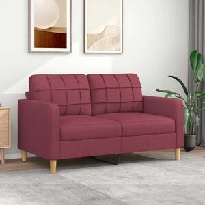 Dvosjed od tkanine crvena boja vina 140 cm - boja crnog vina 140 cm Boja crnog vina 140 cm