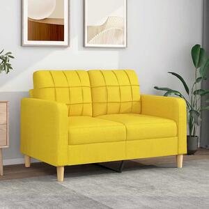Dvosjed od tkanine svjetložuti 120 cm - Svjetložuta 120 cm Svjetložuta 120 cm