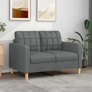 Dvosjed od tkanine tamnosivi 120 cm - Tamno siva 120 cm Tamno siva 120 cm