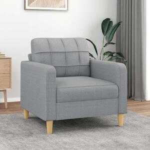 Fotelja svjetlosiva 60 cm od tkanine - Svjetlosiva 60 cm Svjetlosiva 60 cm
