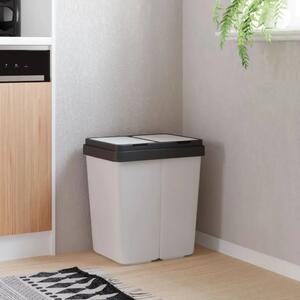 Dvostruka kanta bijela 2 x 25 L - Bijela 1 Bijela