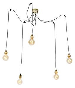 Moderna viseća svjetiljka zlatna, prigušljiva - Cava 5