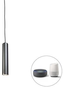 Viseća svjetiljka pametnog dizajna crna, uključujući izvor svjetlosti WiFi GU10 - Tuba Small