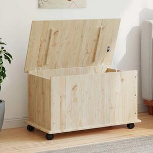 Škrinja s kotačima ALTA 73x39 5x43 cm od masivne borovine - Prirodna 1 Prirodna