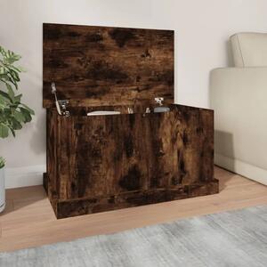 Kutija za pohranu boja hrasta 70 x 40 x 38 cm konstruirano drvo - Dimljeni hrast 70 x 40 x 38 cm 1 Dimljeni hrast