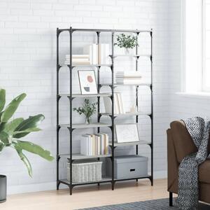 Regal za knjige siva boja hrasta 100x32x170 cm drvo i željezo - Sivi hrast sonoma 1 Sivi hrast sonoma