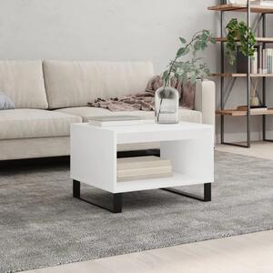 Stolić za kavu bijeli 60 x 50 x 40 cm od konstruiranog drva - Bijela 1 Bijela