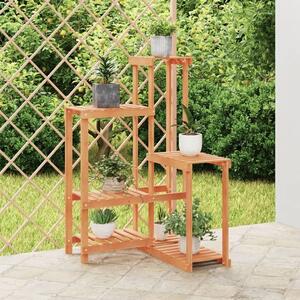 Stalak za cvijeće 62 5 x 61 5 x 101 5 cm od masivne jelovine - Svjetlosmeđa 62.5 x 61.5 x 101.5 cm 1 Svjetlosmeđa