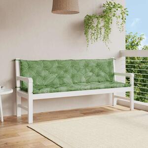 Jastuci za vrtnu klupu 2 kom s uzorkom lišća 200x50x7cm tkanina - Uzorak lišća 200 cm 2 Uzorak lišća