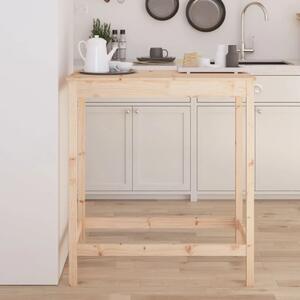 Barski stol 100 x 50 x 110 cm od masivne borovine - Prirodna 1 100 cm Prirodna