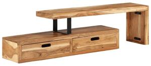 TV stalak (118-200) x 30 x 40 cm Masivno drvo akacije - 1 112 cm Masivno bagremovo drvo 112 cm