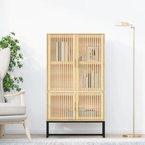 Visoka komoda 70 x 35 x 125 cm od konstruiranog drva - Smeđa 1 1 Smeđa