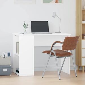 Radni stol bijeli 100 x 55 x 75 cm od konstruiranog drva - Bijela Bijela