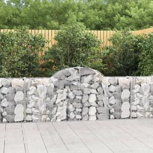 Gabion - Gabion ograde - Gabionska košara s lukom 200 x 30 x 80/100 cm pocinčano željezo - 200 x 30 x 80/100 cm 1 200 x 30 x 80/
