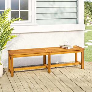 Vrtna klupa 150 x 35 x 45 cm od masivnog bagremovog drva - 1 150 cm 1 1