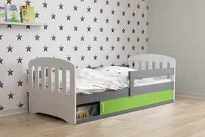 Dječji krevet sa madracem - HAPPY - 160x80 - Grafit-Zelena ODMAH DOSTUPNO!