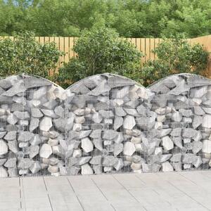 Gabion - Gabion ograde - Gabionska košara s lukom 100x30x100/120 cm pocinčano željezo - 100 x 30 x 100/120 cm 1 100 x 30 x 100/1