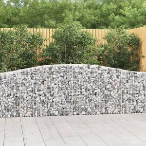 Gabion - Gabion ograde - Gabionska košara s lukom 400 x 30 x 80/100 cm pocinčano željezo - 400 x 30 x 80/100 cm 1 400 x 30 x 80/