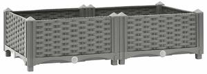 Povišena gredica 80 x 40 x 23 cm od polipropilena - Svjetlosiva 80 x 40 x 23 cm 1 Svjetlosiva
