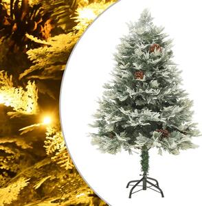 Osvijetljeno božićno drvce sa šiškama zeleno 150 cm PVC i PE - 150 x 90 cm 1 1 1