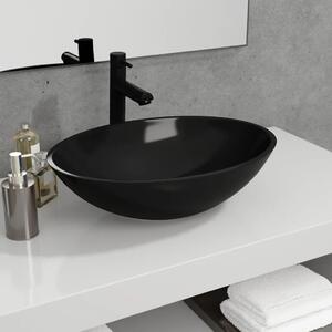 Lavabo - Umivaonik stakleni 50 x 37 x 14 cm crni - Crna Crna