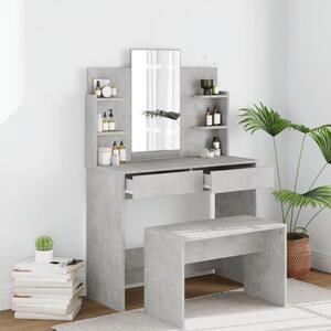 VidaXL Toaletni stolić siva boja betona 96 x 40 x 142 cm