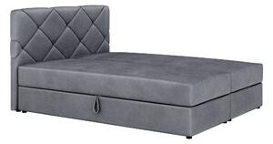 Zondo Bračni krevet Boxspring 160x200 cm Karum(s podnicom i madracem) (tamno siva). 1007784