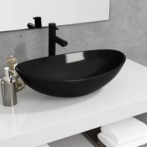 Lavabo - Umivaonik od kaljenog stakla 54 5 x 35 x 15 5 cm crni - Crna Crna