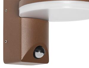 Vanjska zidna svjetiljka hrđavo smeđa s LED IP54 senzorom pokreta - Esmee