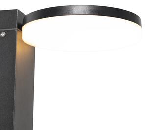 Samostojeća vanjska svjetiljka crna 50 cm s LED 2 svjetla IP44 - Esmee