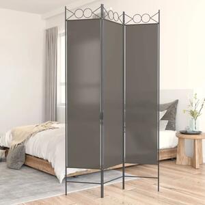 Paravan - Sobna pregrada s 3 panela antracit 120 x 200 cm od tkanine - Antracit 120 x 200 cm 1 1