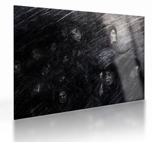 Staklena slika - Tuga i odricanje (70x50 cm)