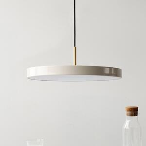 UMAGE LED viseća svjetiljka Asteria Srednja sedef/mesing Ø 43 cm, prigušiva, Bež, Dnevni boravak/blagovaonica, Metal