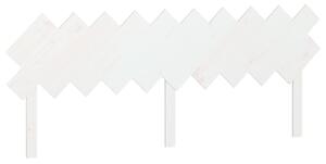 VidaXL Uzglavlje za krevet Bijela 196x3x80,5 cm od masivne borovine