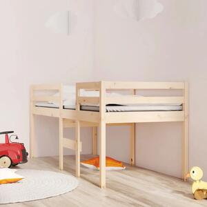 Visoki krevet 90 x 190 cm od masivne borovine - Prirodna 90 x 190 cm Prirodna 90 x 190 cm