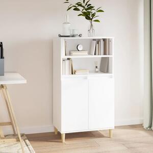Visoka komoda bijela 60x36x110 cm od konstruiranog drva - Bijela 1 Bijela