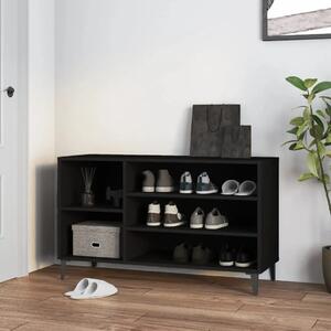 Ormarić za cipele crni 102 x 36 x 60 cm od konstruiranog drva - Crna 1 1 1