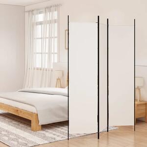 Paravan - Sobna pregrada s 3 panela bijela 150 x 200 cm od tkanine - Bijela 150 x 200 cm 1 1