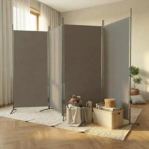 Paravan - Sobna pregrada s 4 panela antracit 346 x 180 cm od tkanine - Antracit 346 x 180 cm 1 1