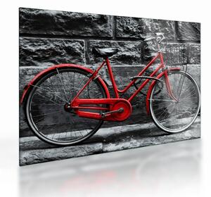 Staklena slika - Povijesni bicikl (70x50 cm)