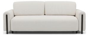 Sklopiva/s prostorom za odlaganje sofa od bouclé tkanine boje slonovače 244 cm Arcadova – ELTAP